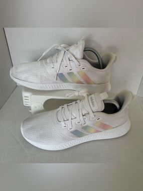 Women's Adidas Shoes Puremotion Pride Rainbow Cloudfoam Super Sneakers Sz 10